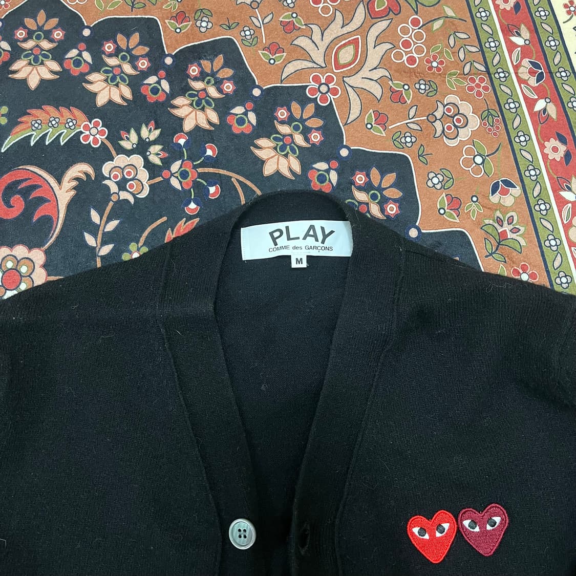 꼼데가르송 여성 더블 하트 크롭 가디건 M 상품이미지2