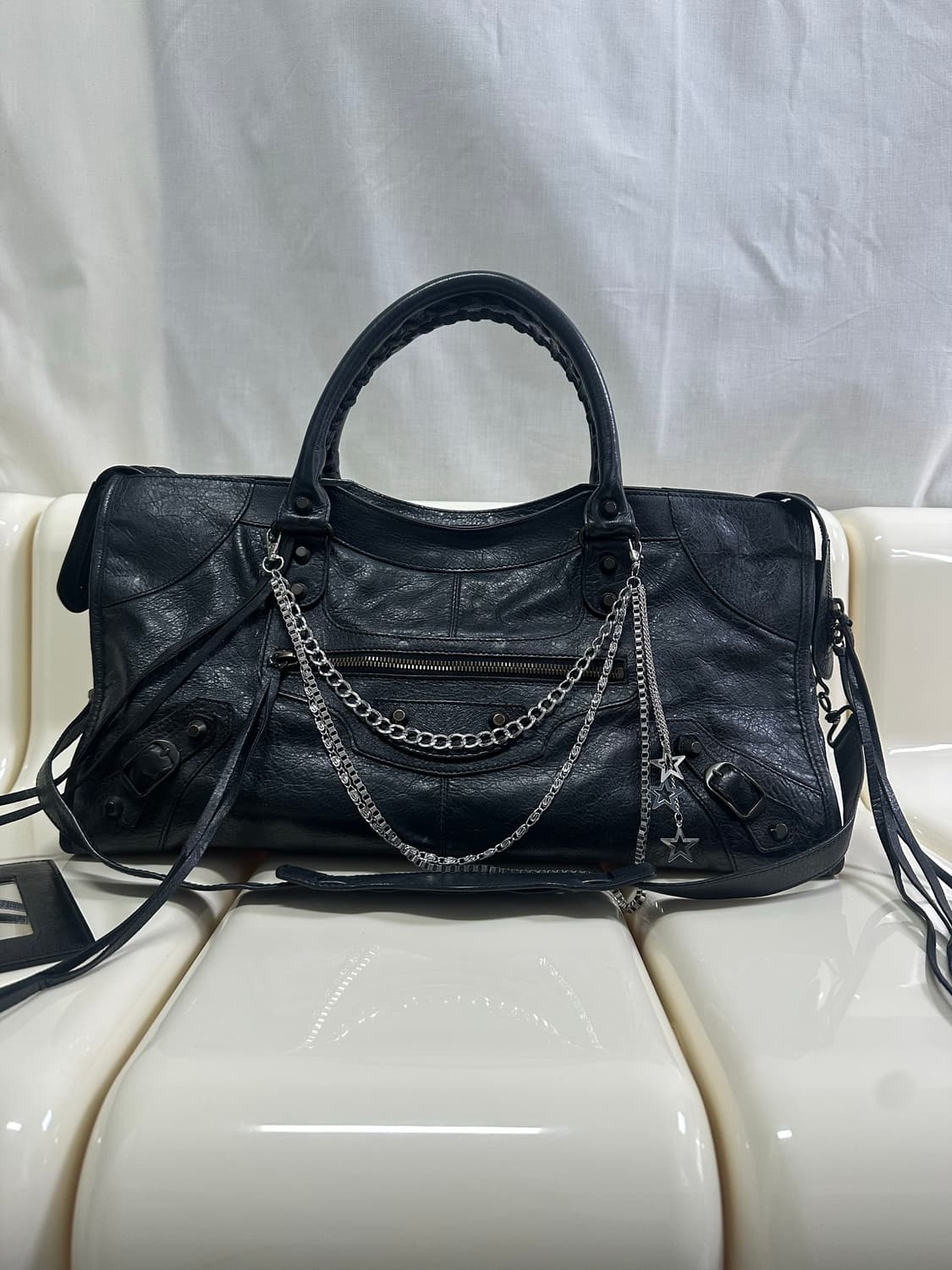 [A 정품] 발렌시아가 시티 모터백 파트타임 블랙 상품이미지5