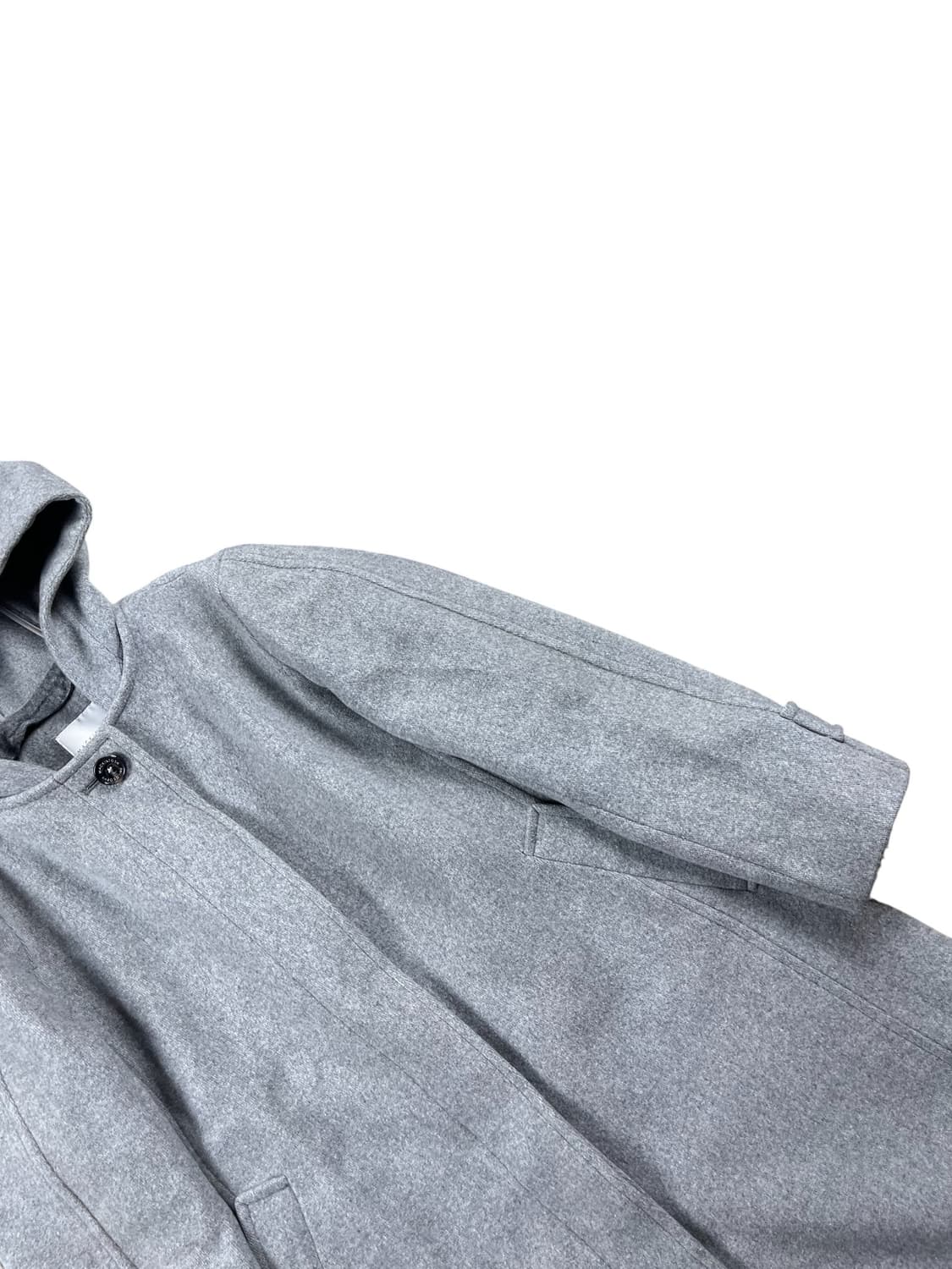 Mackintosh Philosophy 후드 그레이 울 혼방 코트  상품이미지3