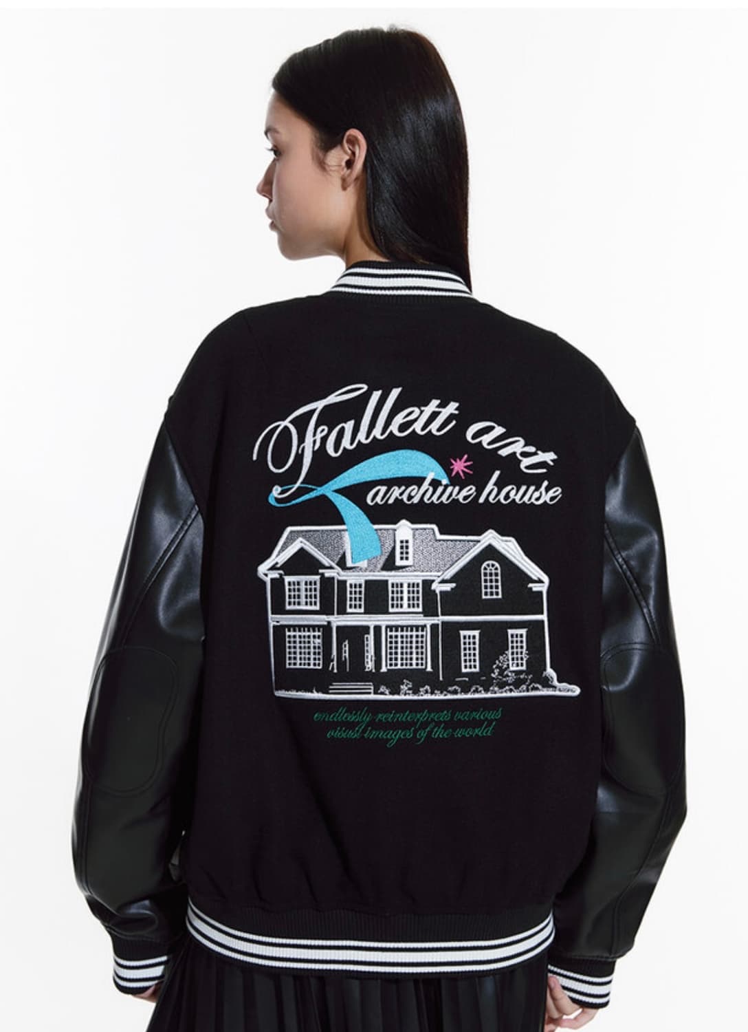 아트 아카이브 하우스 바시티 자켓 블랙 상품이미지2