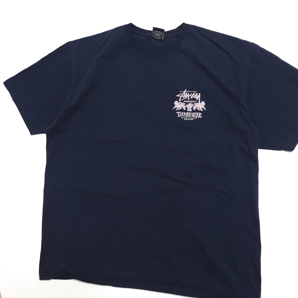 스투시 터프 기어 인터내셔널 반팔 티셔츠 네이비 상품이미지3