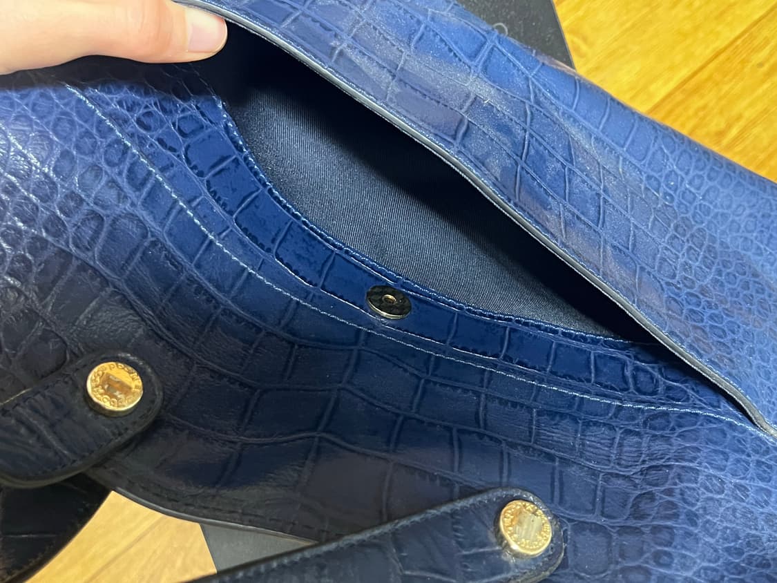 MCODMOS 엠코드모스 크로커엠보 핸드백 숄더백 블루 상품이미지8