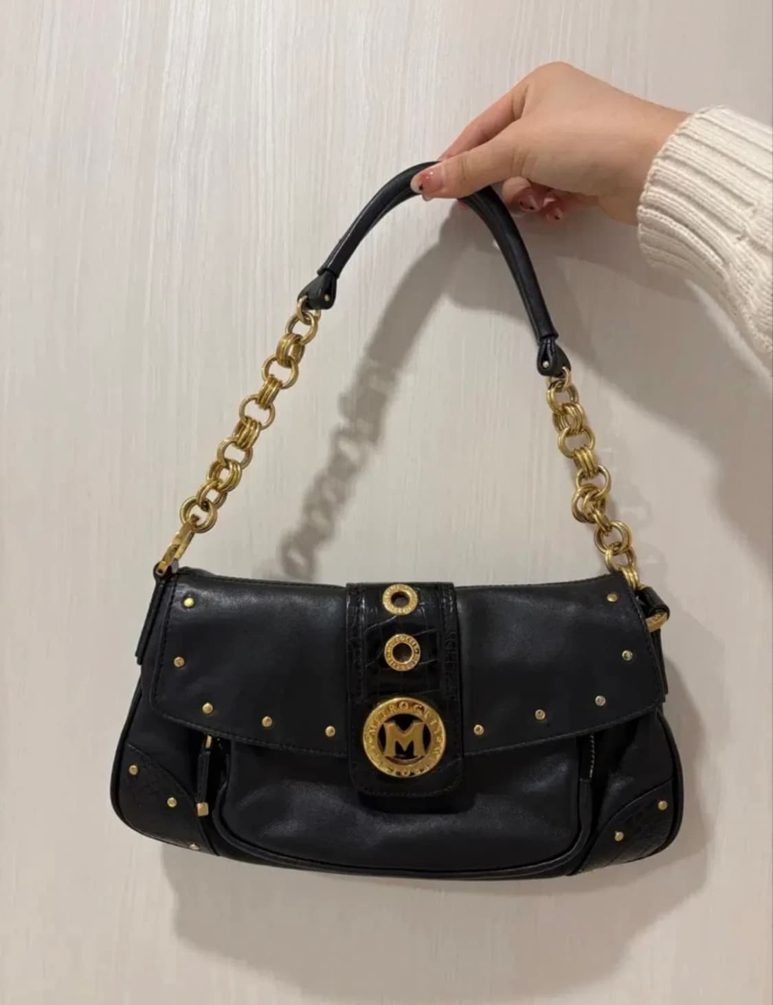 메트로시티블랙금장체인숄더백 상품이미지6