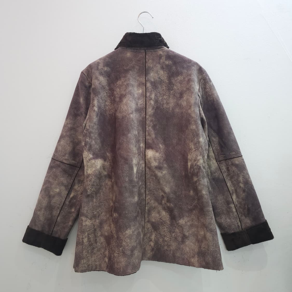 빈티지 워싱 페이크 무스탕 자켓 털안감 상품이미지7