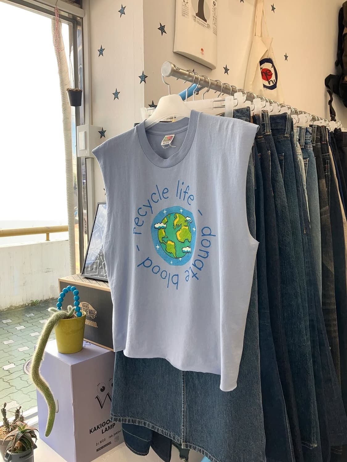 Fruit of the room cutting sleeveless  상품이미지1