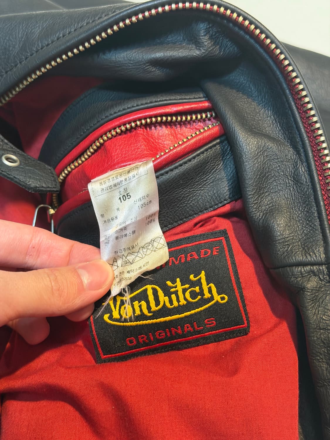 00s 본더치 소가죽 크롭 라이더 레더자켓 블랙 상품이미지4