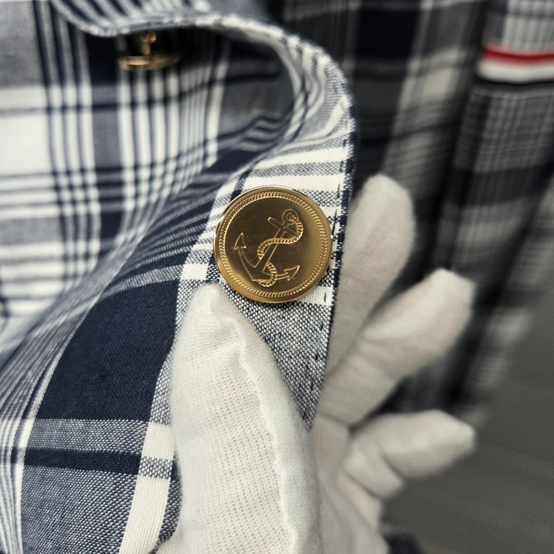 새상품 / 톰브라운 RWB 암밴드 체크 블레이저 수트 정장 셋업 2&1 상품이미지4