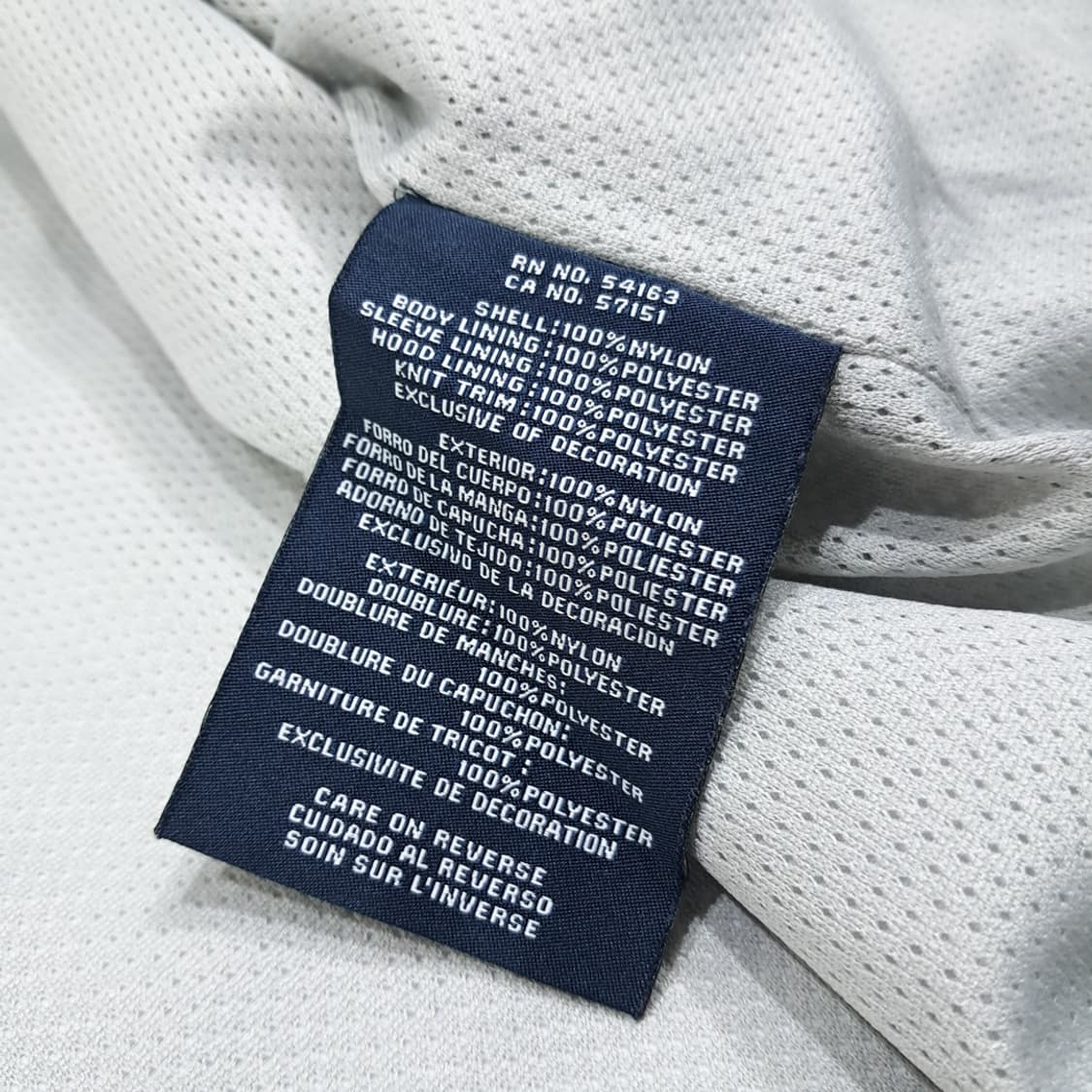 CL717 M 타미힐피거 스탠드칼라 연그레이 바람막이 자켓 상품이미지6