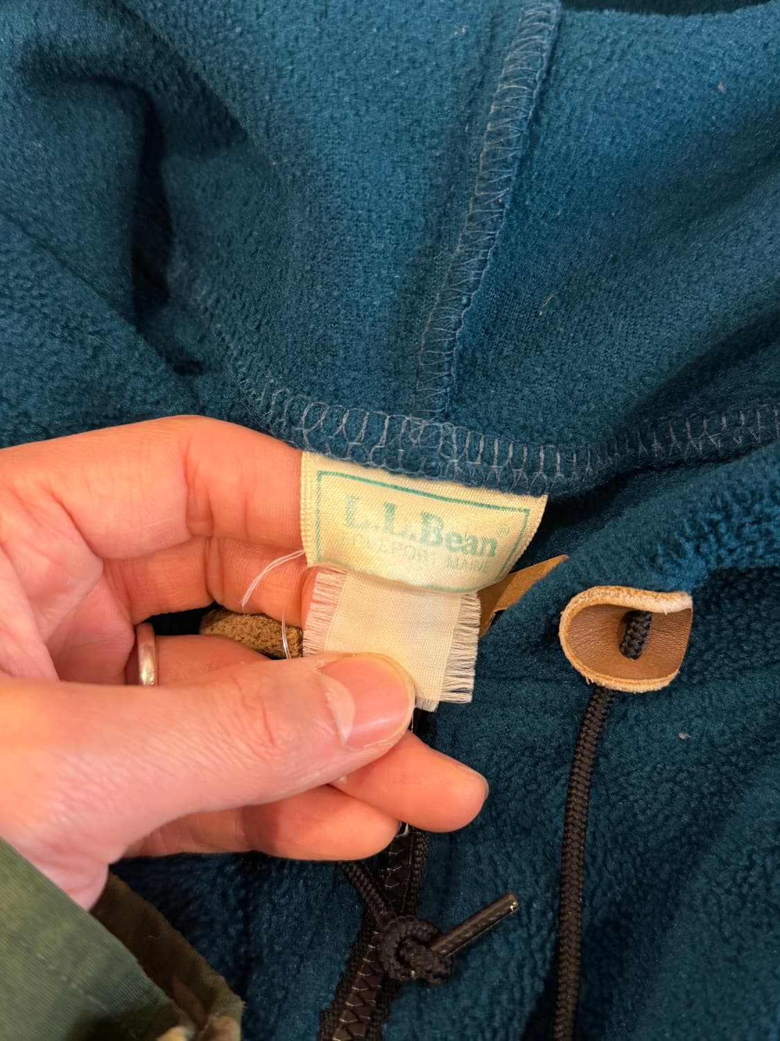 80-90s L.L.Bean 엘엘빈 플리스 후드 집업 자켓 상품이미지9