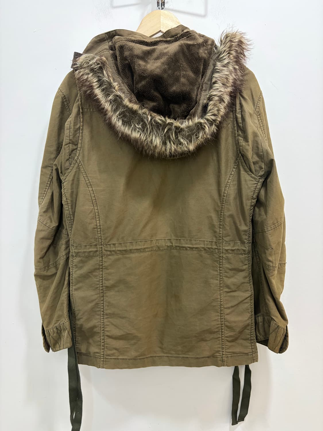 PPFM 카키 퍼 후드 야상 자켓 상품이미지7