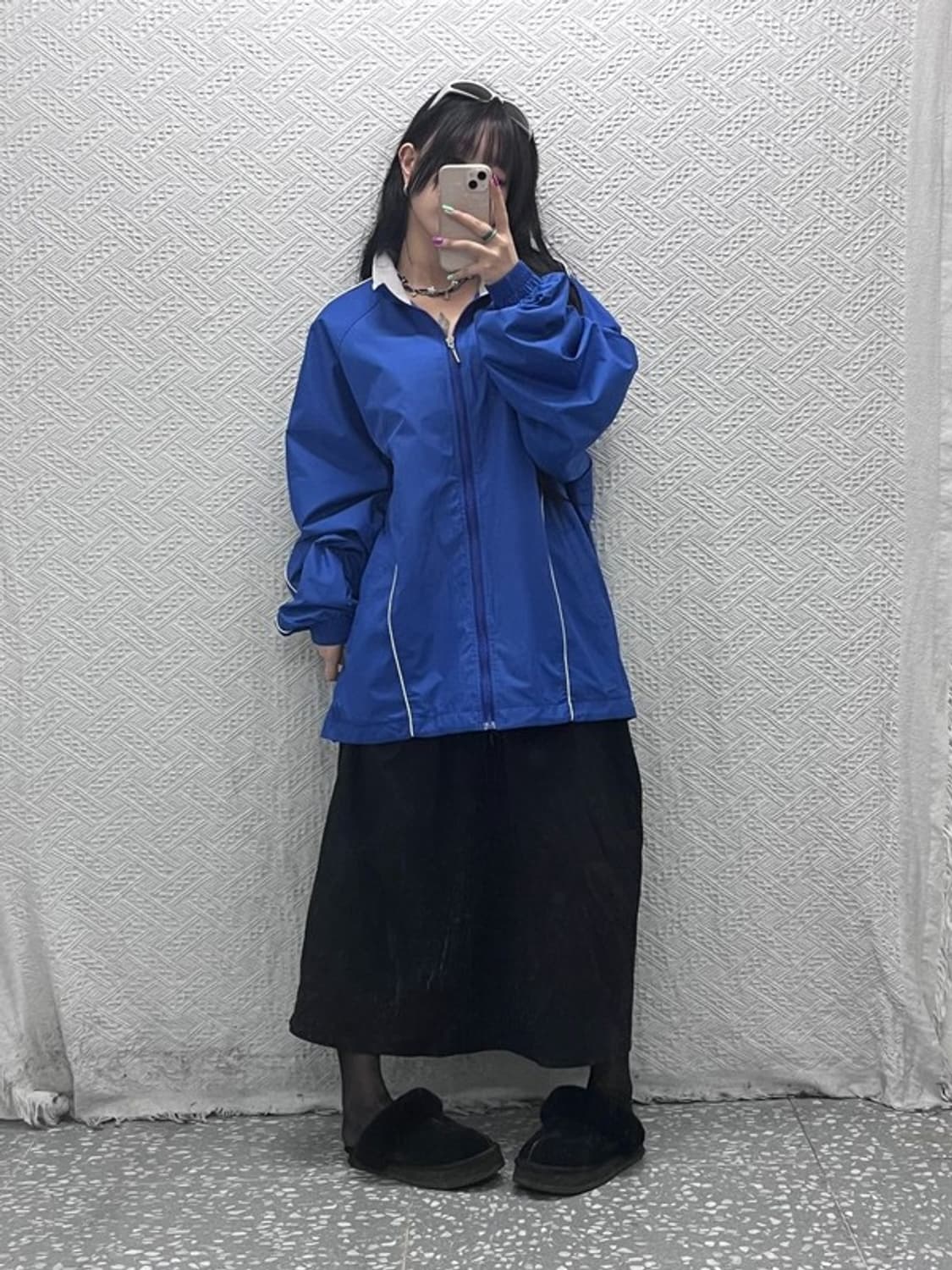 리복 올드스쿨 오버핏 바람막이 자켓 110 C06963 상품이미지2