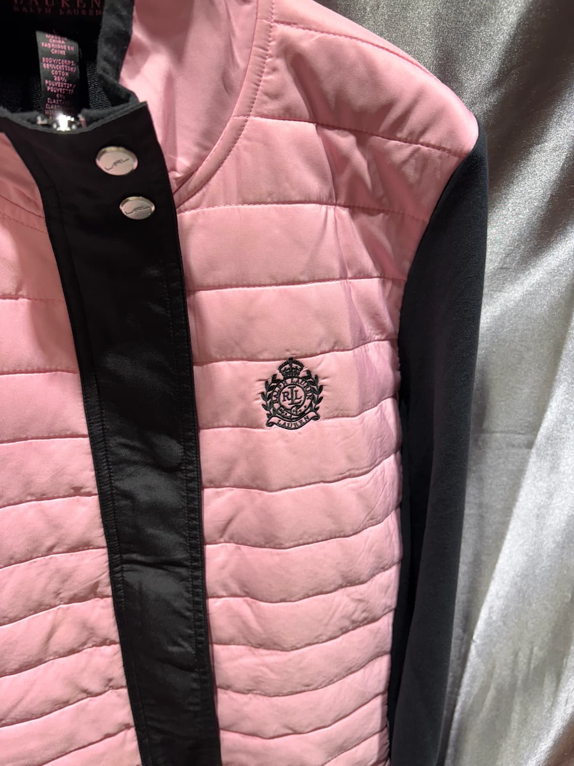 L 폴로랄프로렌 우먼스 핑크 퀄링 자켓 상품이미지4