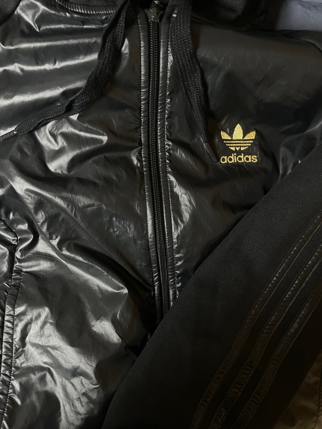 아디다스 블랙 후드 져지 100 상품이미지2