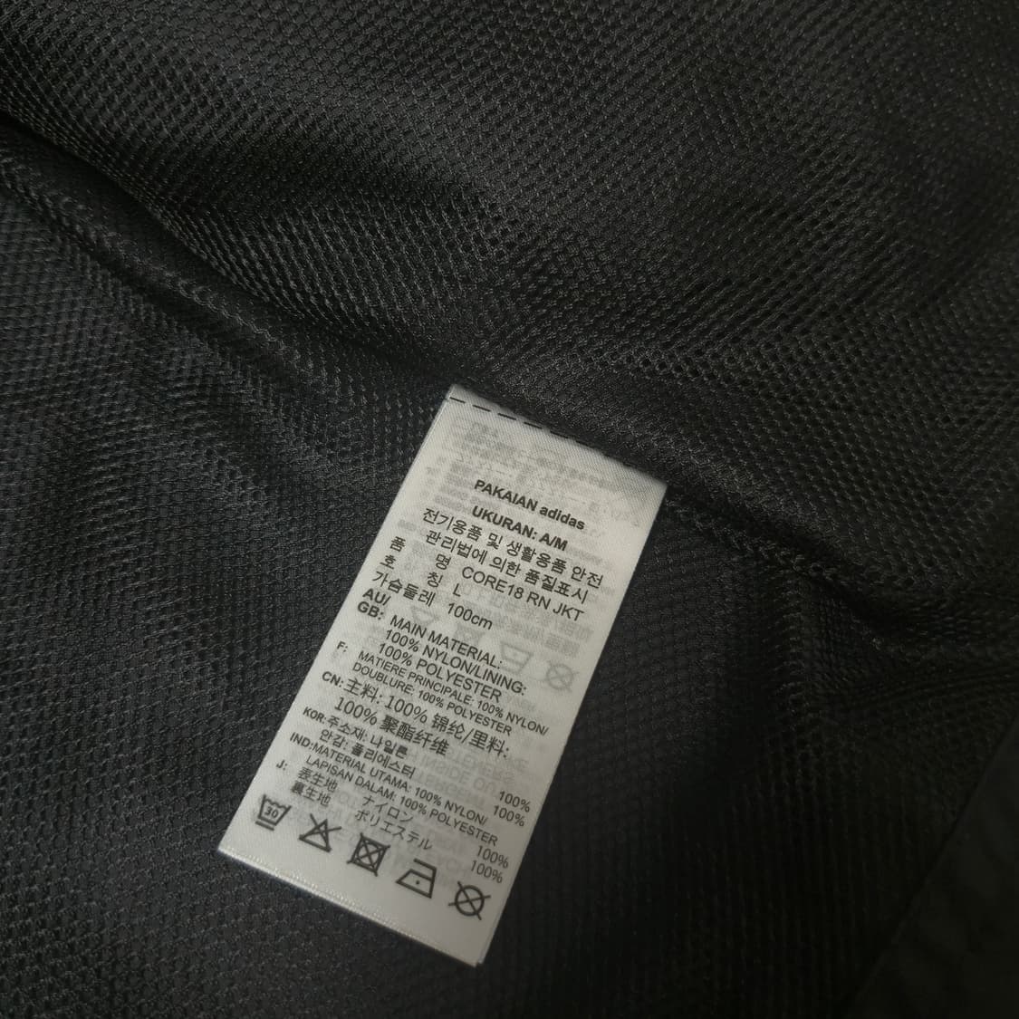 L) 아디다스 삼선 후드 바람막이  블랙 상품이미지7