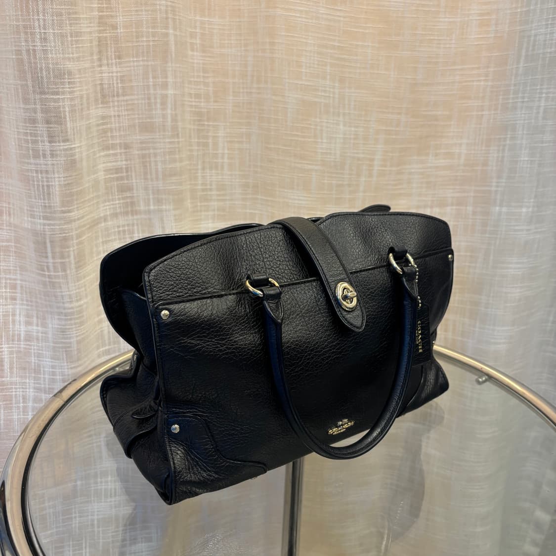 정품 코치 가죽 토트백     상품이미지6