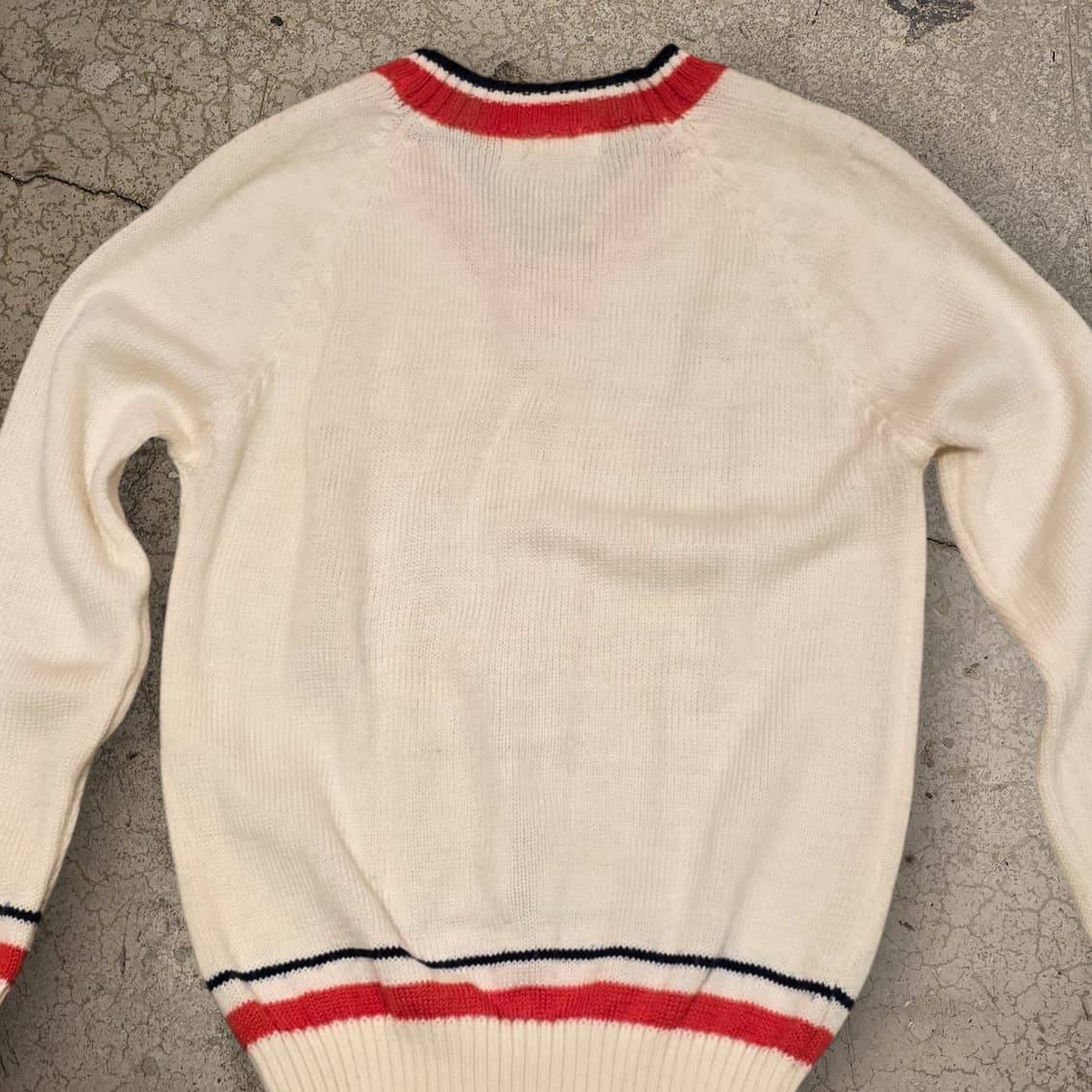80s 빈티지 크리켓 v넥 스웨터 상품이미지5