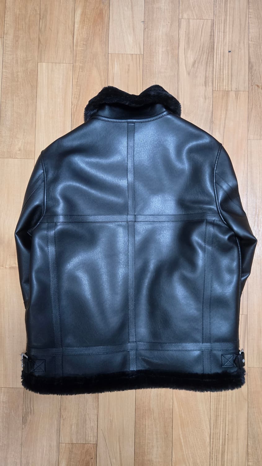 도프제이슨 블랙 무스탕 자켓, 가죽자켓 상품이미지3