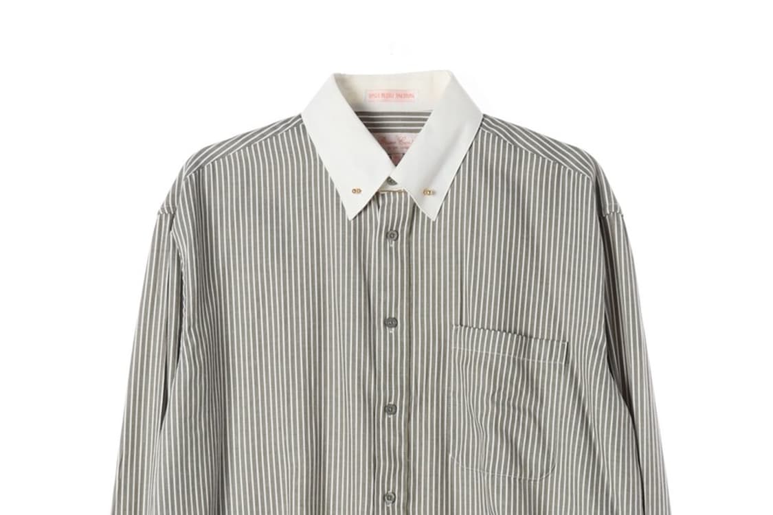 브루노 콘테 핀칼라 스트라이프 셔츠 상품이미지3