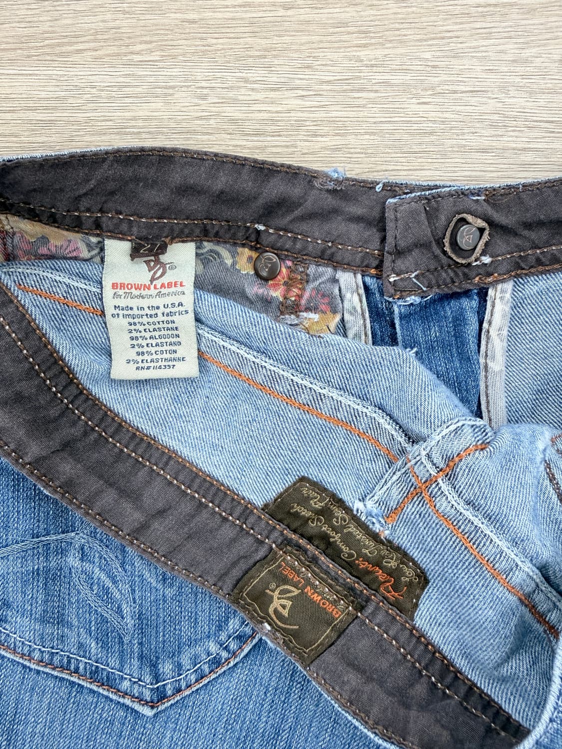 빈티지 Brown Label 로우라이즈 부츠컷 팬츠 상품이미지6