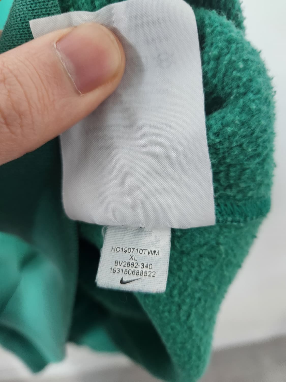 [정품] 나이키 NSW 클럽 플리스 맨투맨 그린 상품이미지4