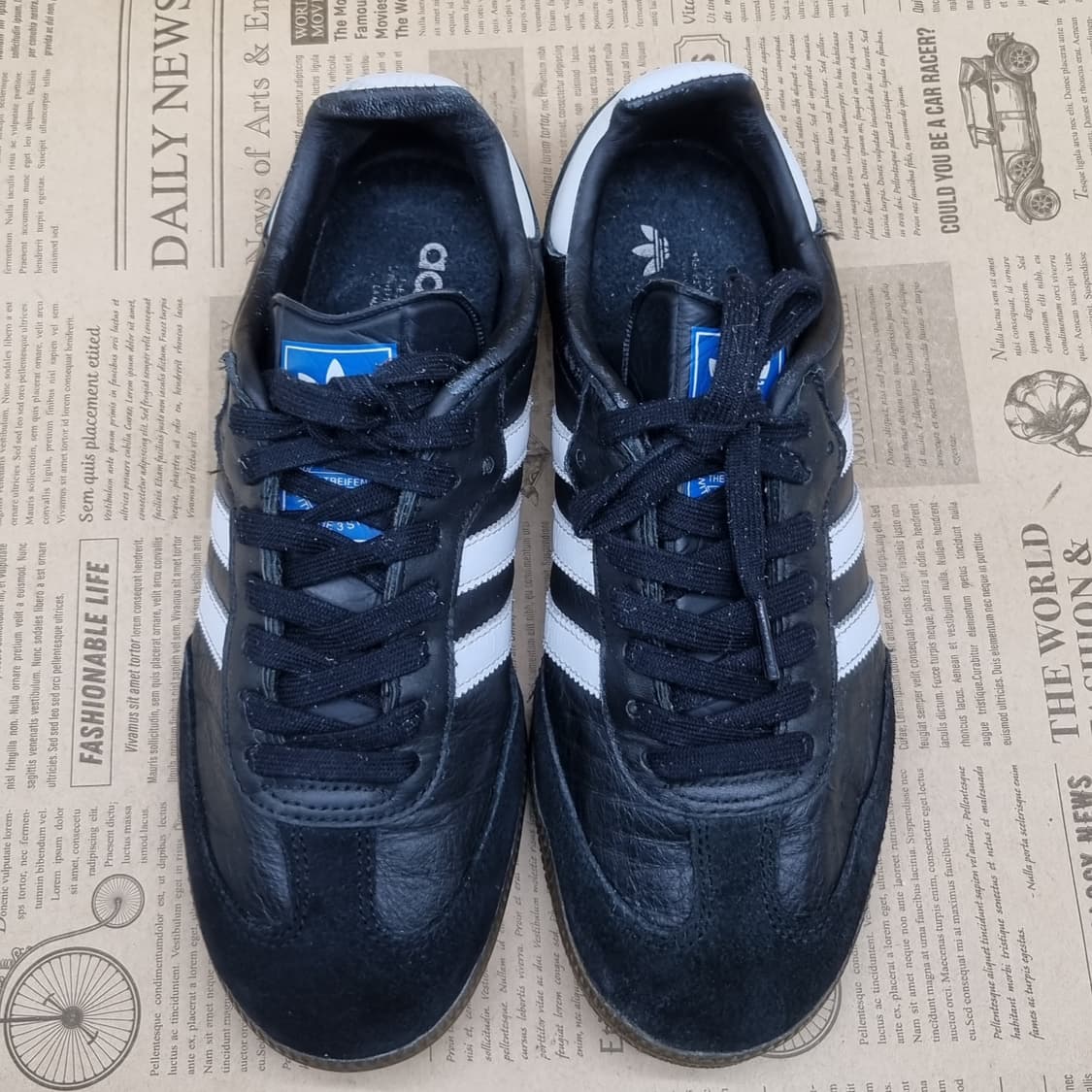 아디다스 삼바 블랙 레더 스니커즈245 상품이미지2