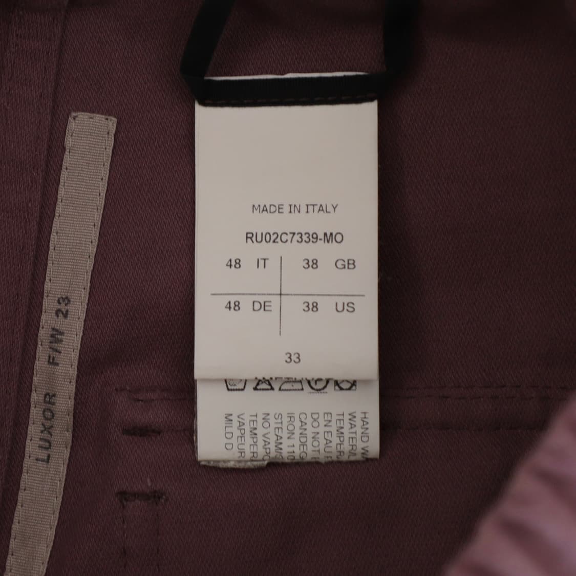 48 / Rick Owens 릭오웬스 몰스킨 더블 점보 카고 팬츠 상품이미지6