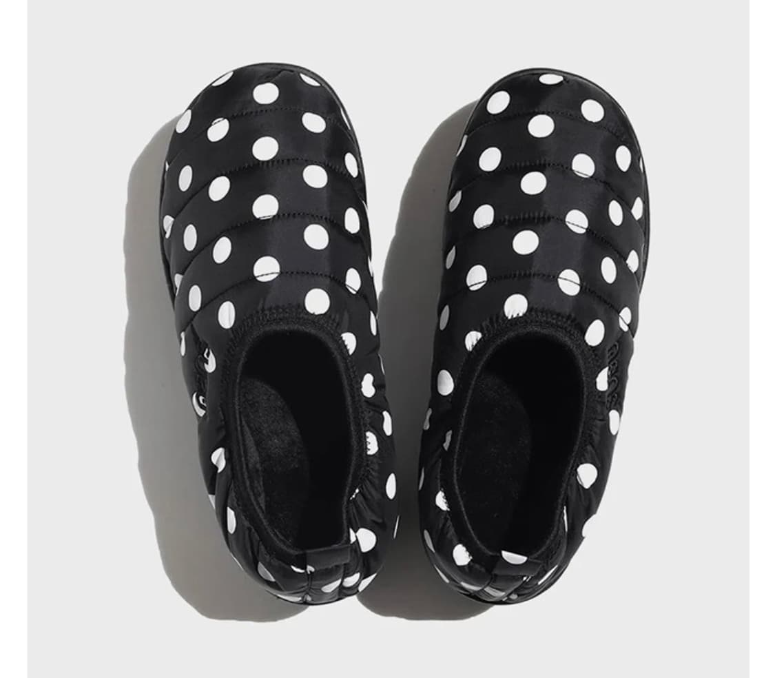 Subu 스부 도트 플랫폼 블랙 화이트 파우치 포함 풀 구성 00 사이즈 상품이미지2