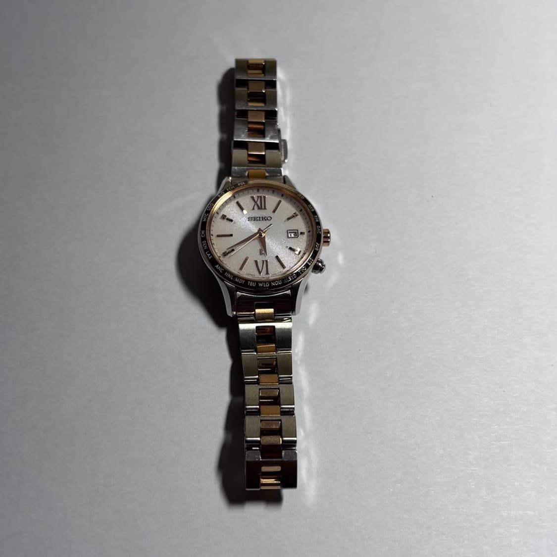 세이코 루키아 솔라 전파 메탈 시계 상품이미지5