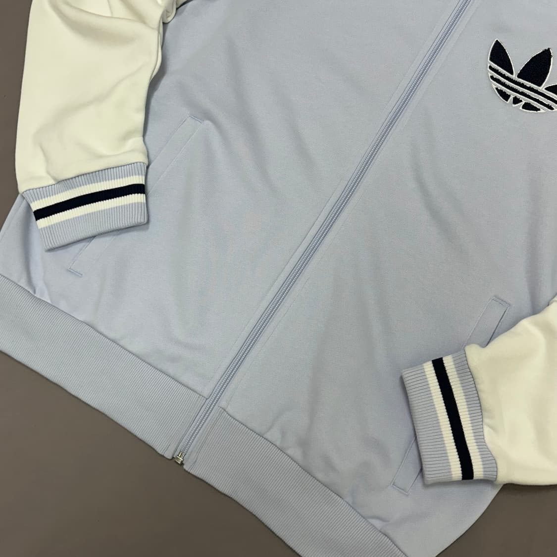 아디다스 신형 로고 투톤 빈티지 져지 L 상품이미지5