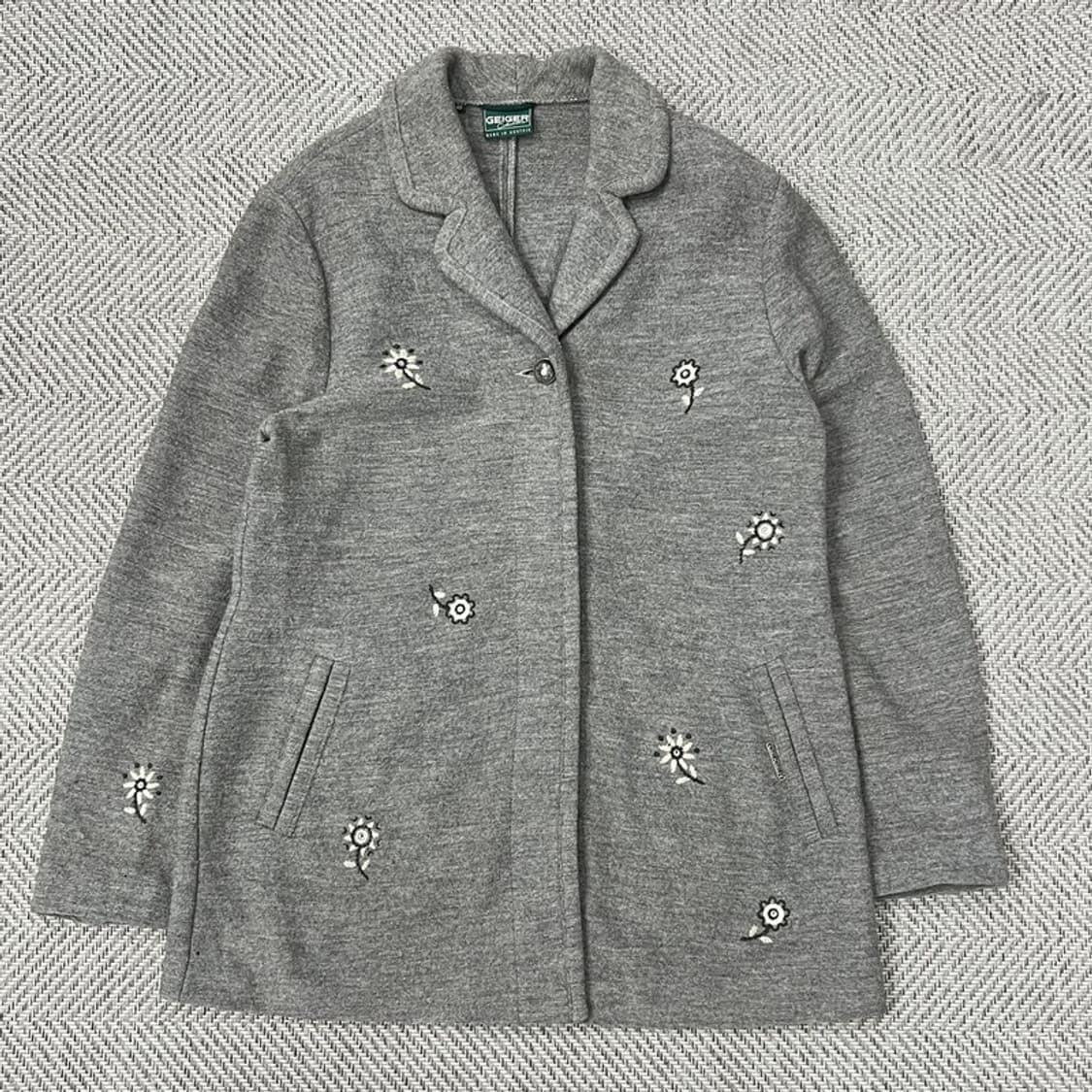 가이거 플라워 울 코트 v0667 상품이미지1