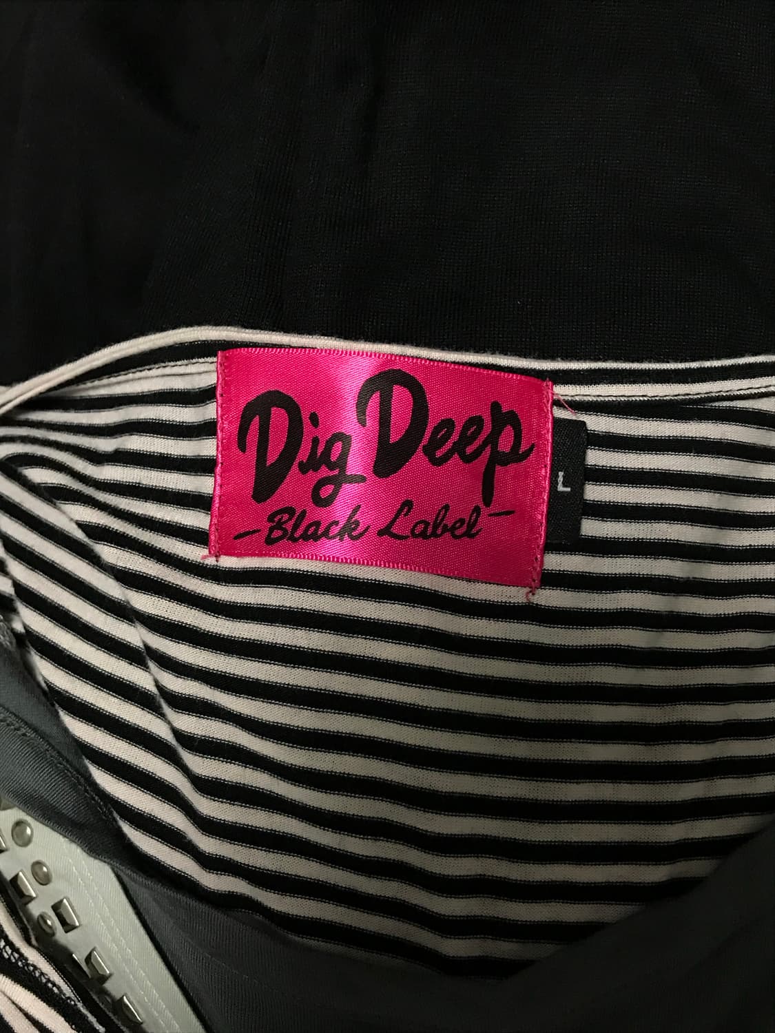 빈티지 digdeep 디그딥 펑크 드레이프 체인 레이어드 반팔 탑 상품이미지8