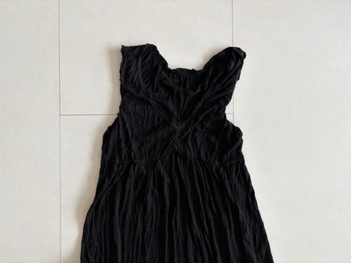 crinkle ruffle hem dress 상품이미지3