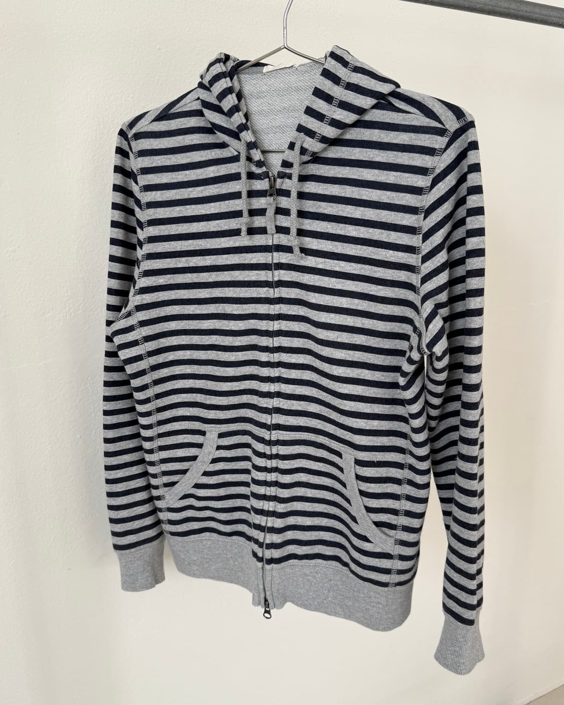 빈티지 스트라이프 후드집업 상품이미지1