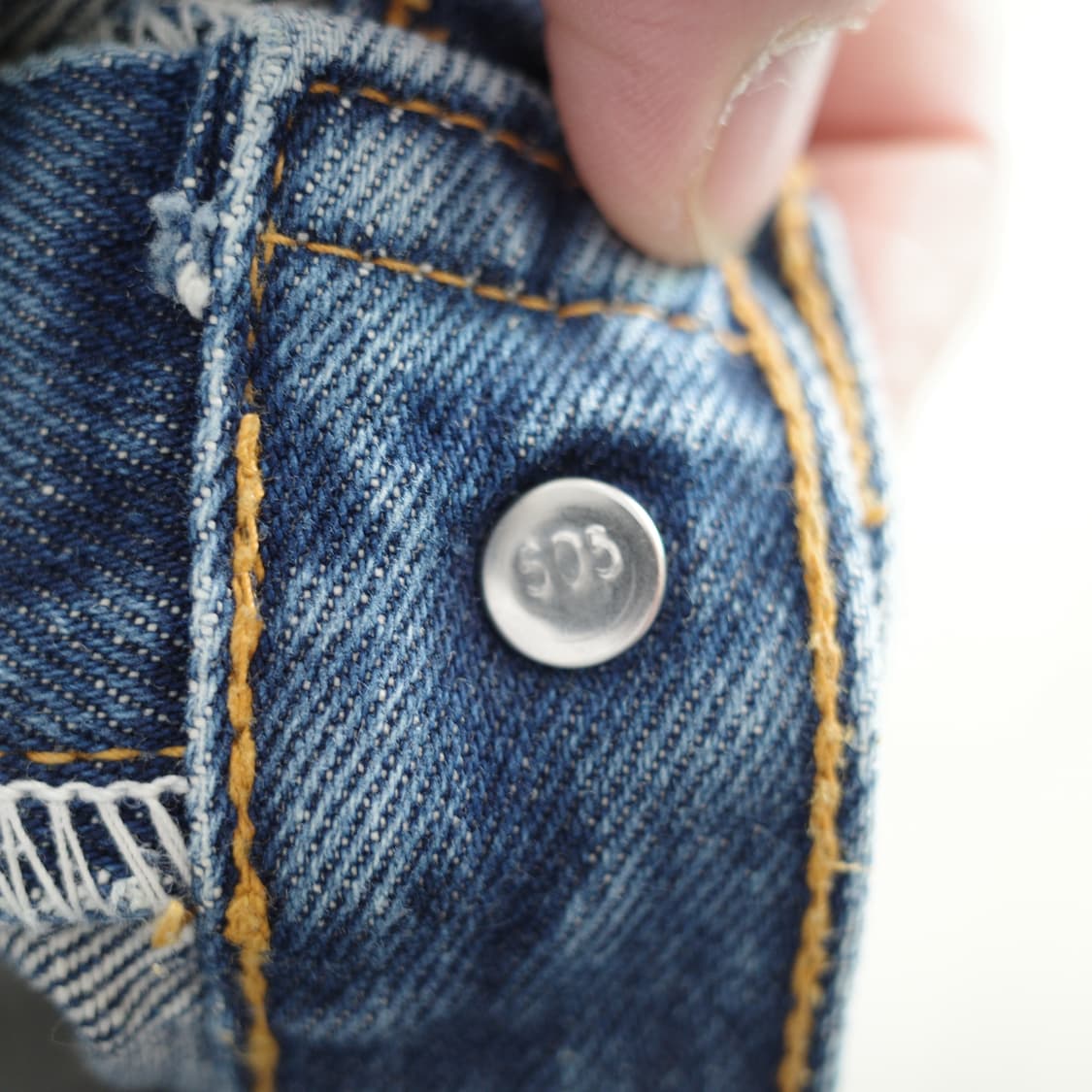 90s 리바이스 505 USA생산 중청 데님 36사이즈  상품이미지6