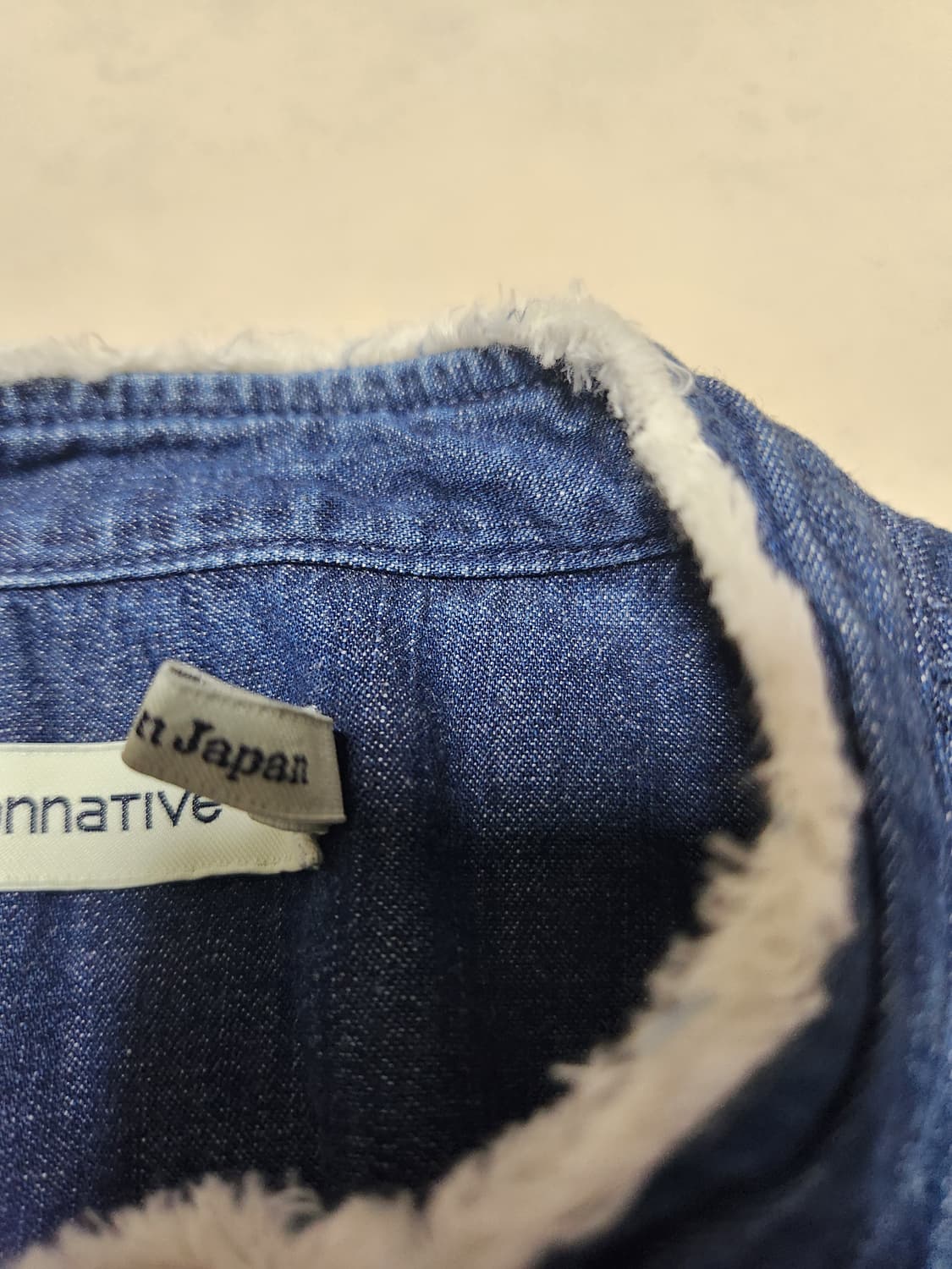 논네이티브 데님 셔츠 남방 블루 상품이미지3