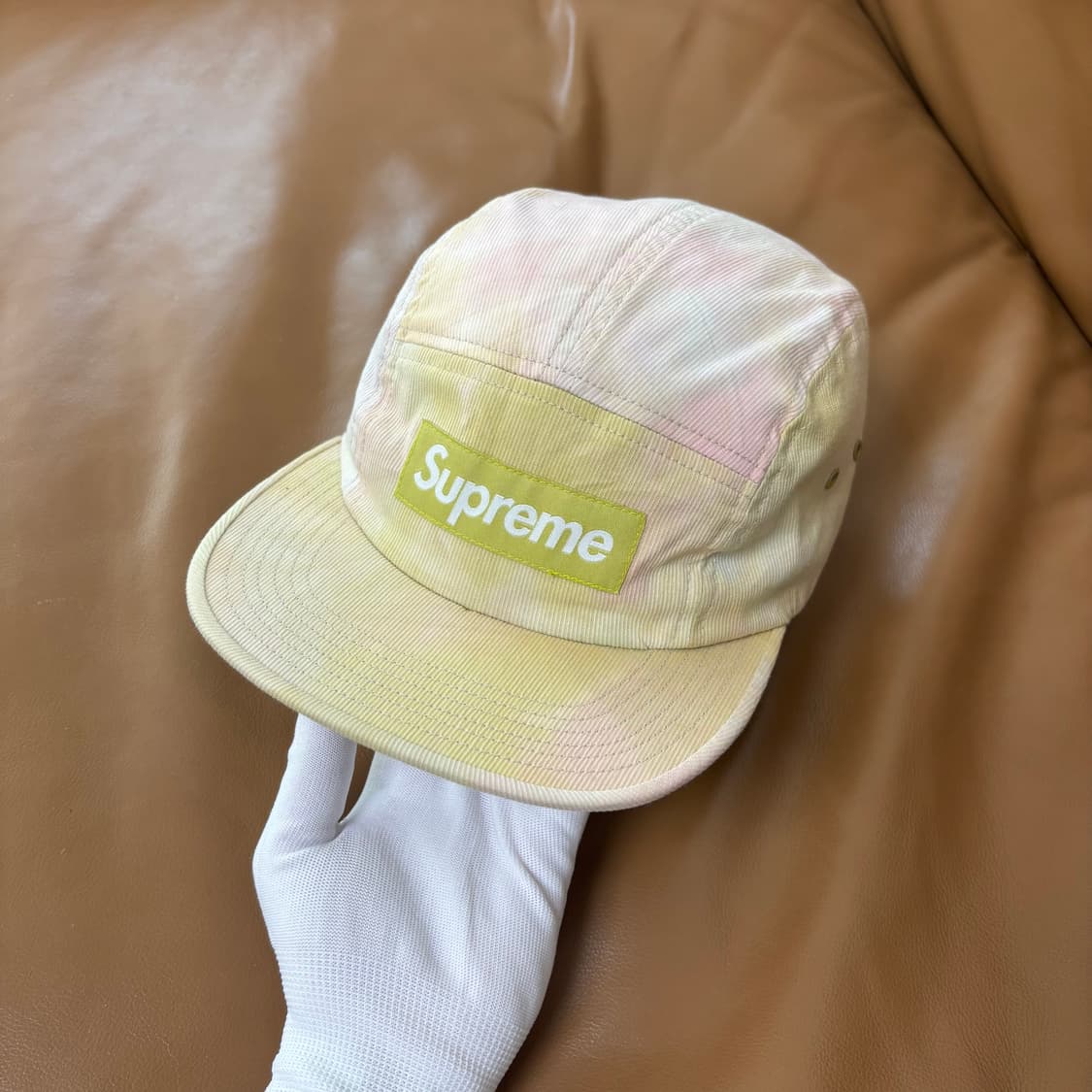 슈프림 캠프캡 모자 박스로고 마블 다이드 상품이미지2