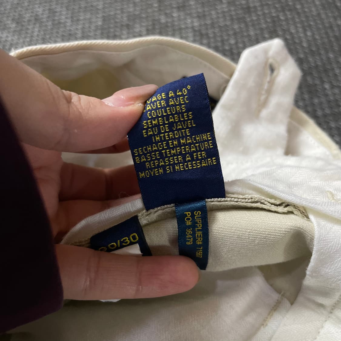 (30) 폴로랄프로렌 크림 코튼 팬츠 슬림핏 상품이미지9