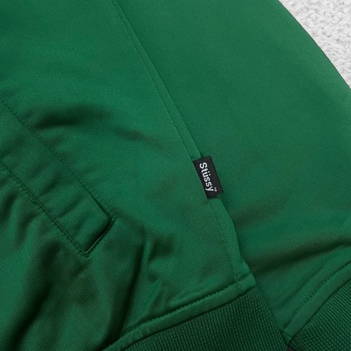 스투시 Stussy 00s 아카이브 로스엔젤레스 트랙탑 져지 그린 상품이미지6