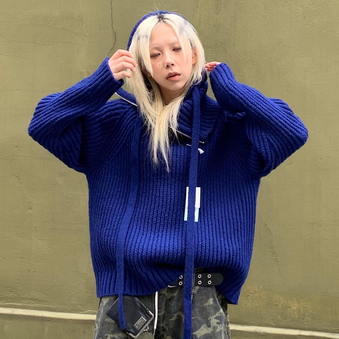 Bed J.W. Ford 후드 하이넥 스웨터 상품이미지2