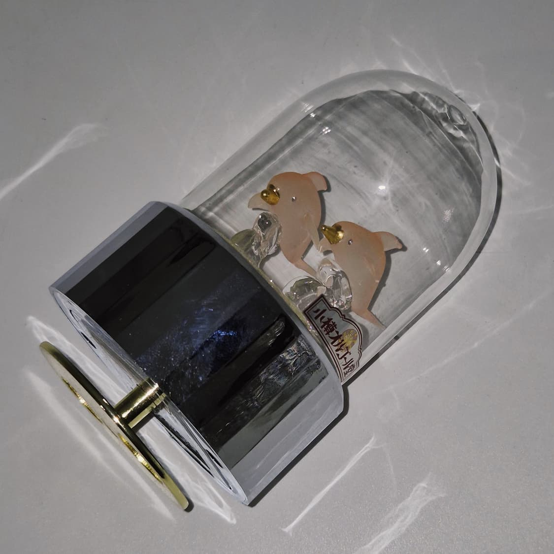 90s 오타루 오르골당 불투명 돌고래 돔 오르골 상품이미지10