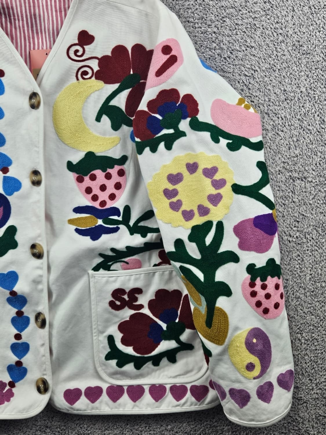 빈티지 플라워 엠브로이드 자켓 ( S ) / 11533 상품이미지7
