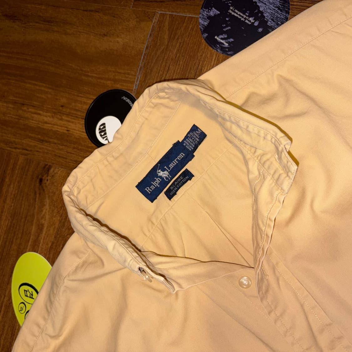 Polo ralph lauren dusty yellow shirt 상품이미지2
