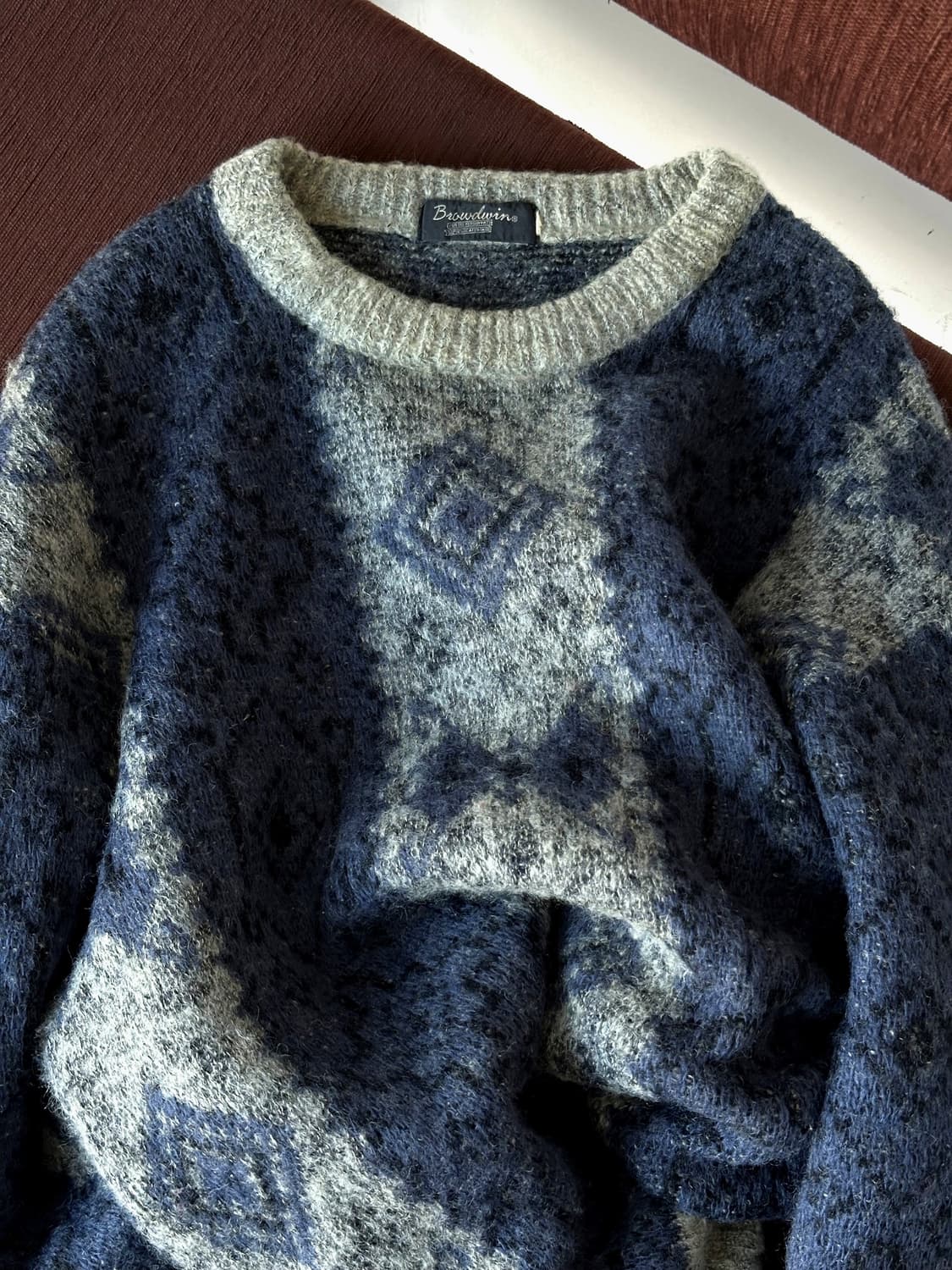 Dry fabric design pattern knit P/O 상품이미지1