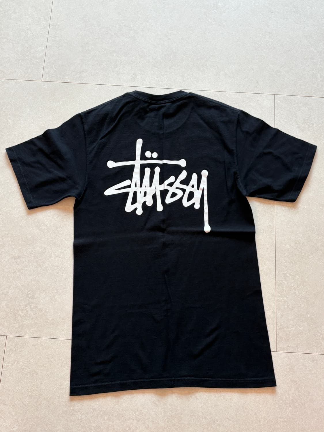 스투시 로고 블랙 반팔 티셔츠 S 상품이미지1