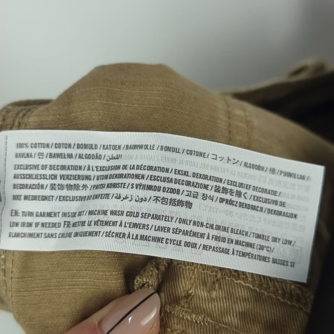 [아베크롬비] 빈티지 가공 아웃 포켓 코튼 하프 팬츠 반바지 M20190 상품이미지9