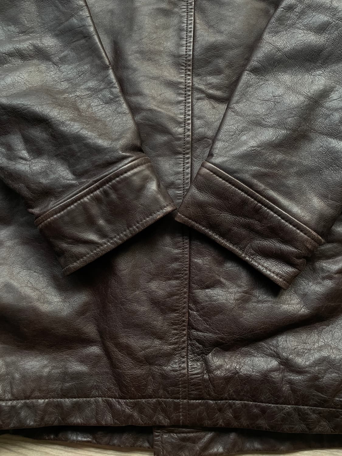 90s 올드갭 레더 카코트 브라운 gap carcoat 상품이미지10