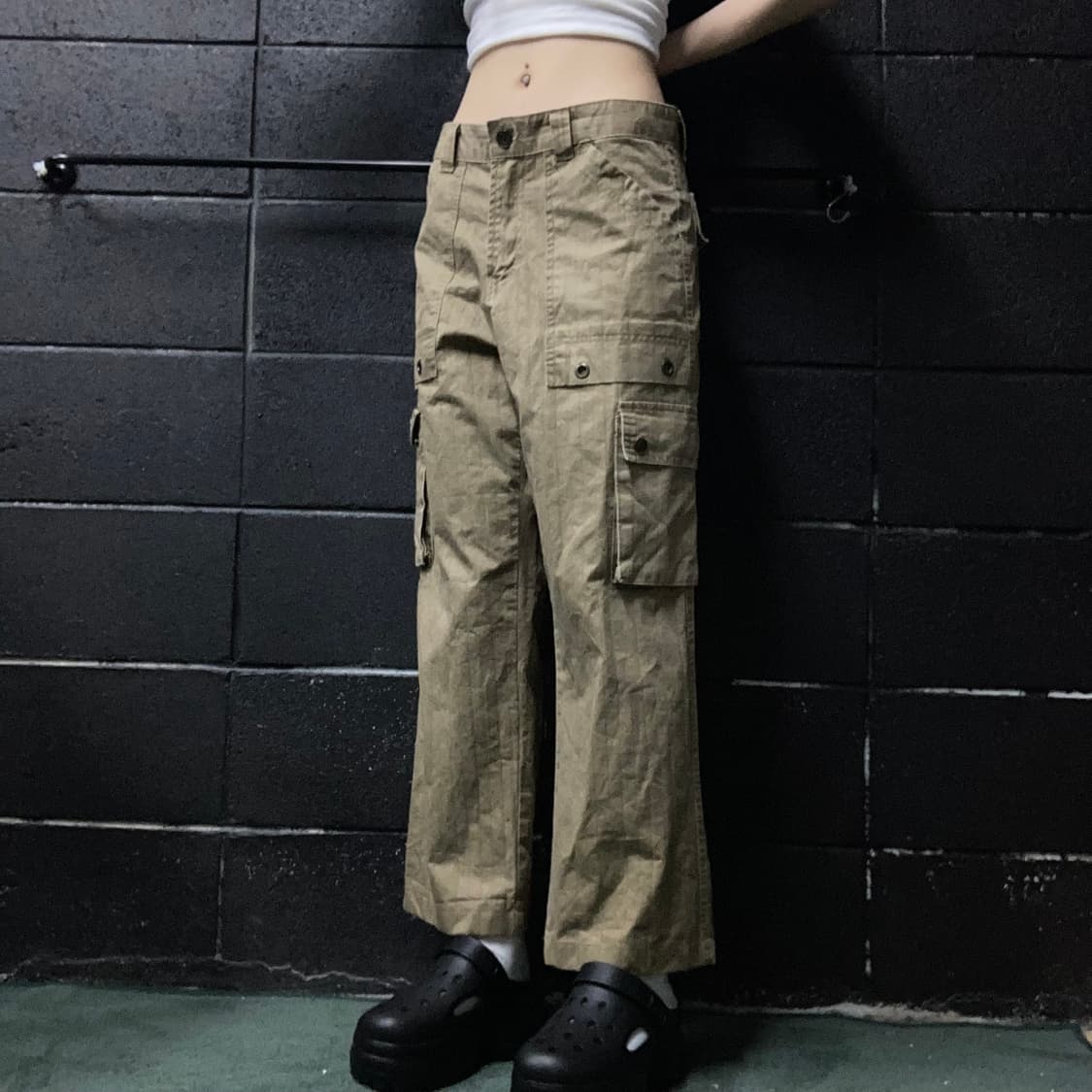 빈티지 브라운 카고 팬츠 상품이미지1