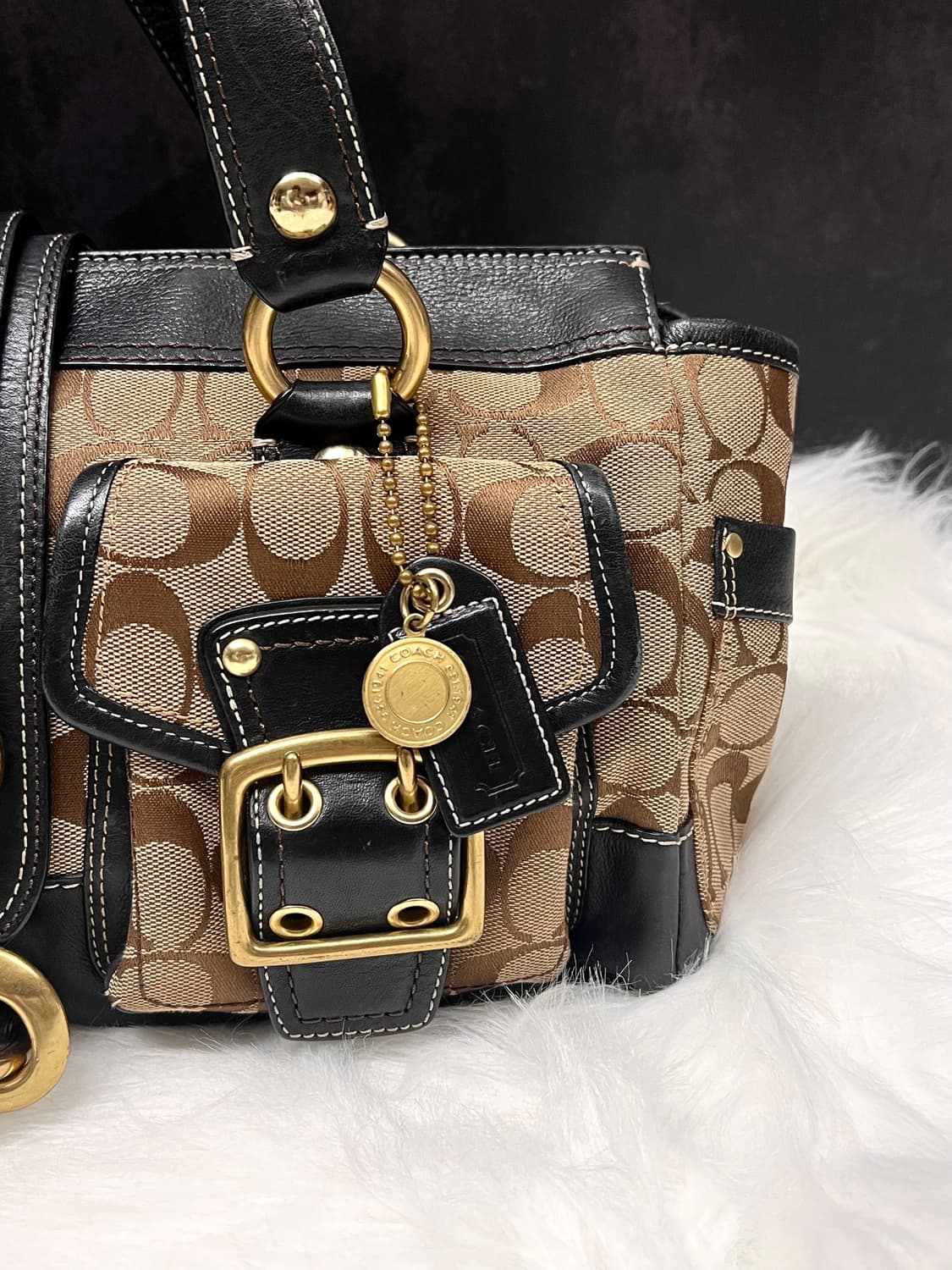 Rare coach 65주년 Legacy Mandy 아카이브 사첼백 상품이미지4