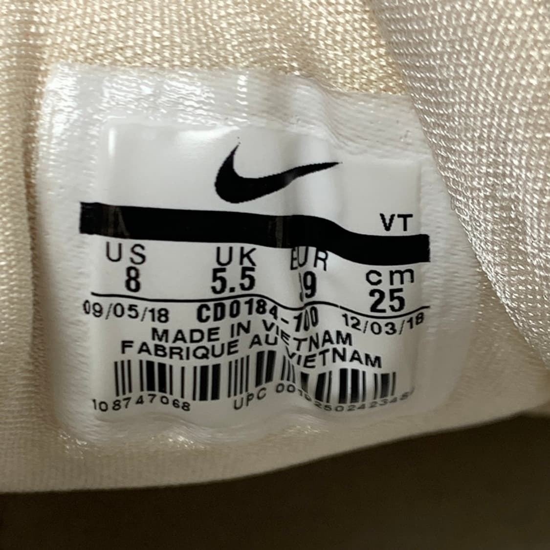 [250/정품] NIKE 나이키 에어맥스97 페일 아이보리 운동화신발 상품이미지8