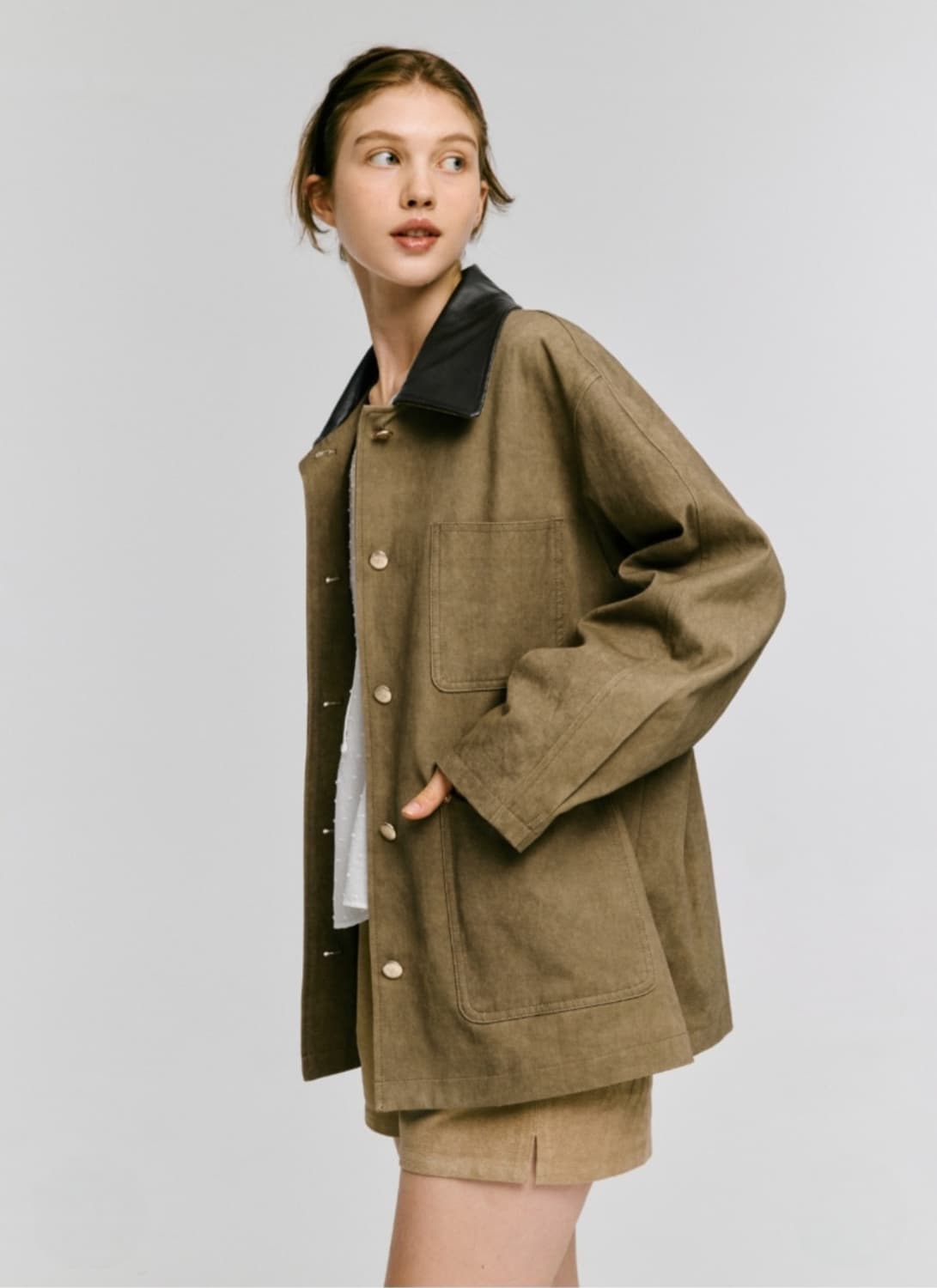 드파운드 골드 버튼 워크자켓 상품이미지2